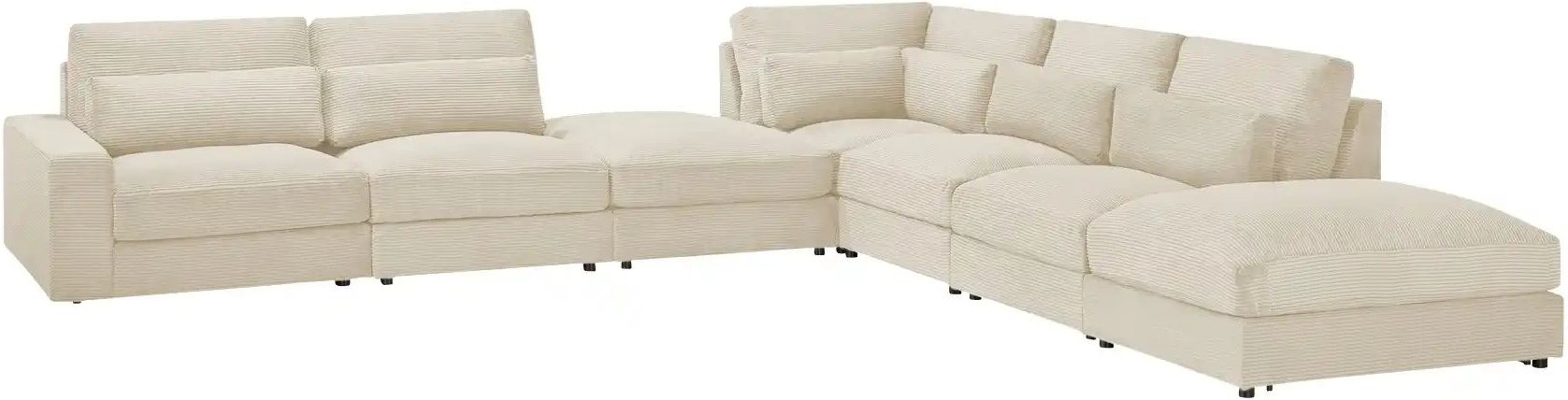 Ecksofa Branna ¦ creme ¦ Maße (cm): B: 412 H: 88 T: 386.0 Polstermöbel > Sofas > Modulsofas - Höffner