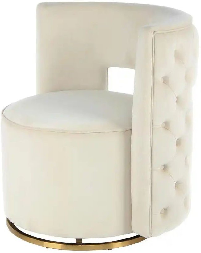 Kayoom Sessel Beverly ¦ creme ¦ Maße (cm): B: 74 H: 77,5 Polstermöbel > Sessel > Drehsessel - Höffner