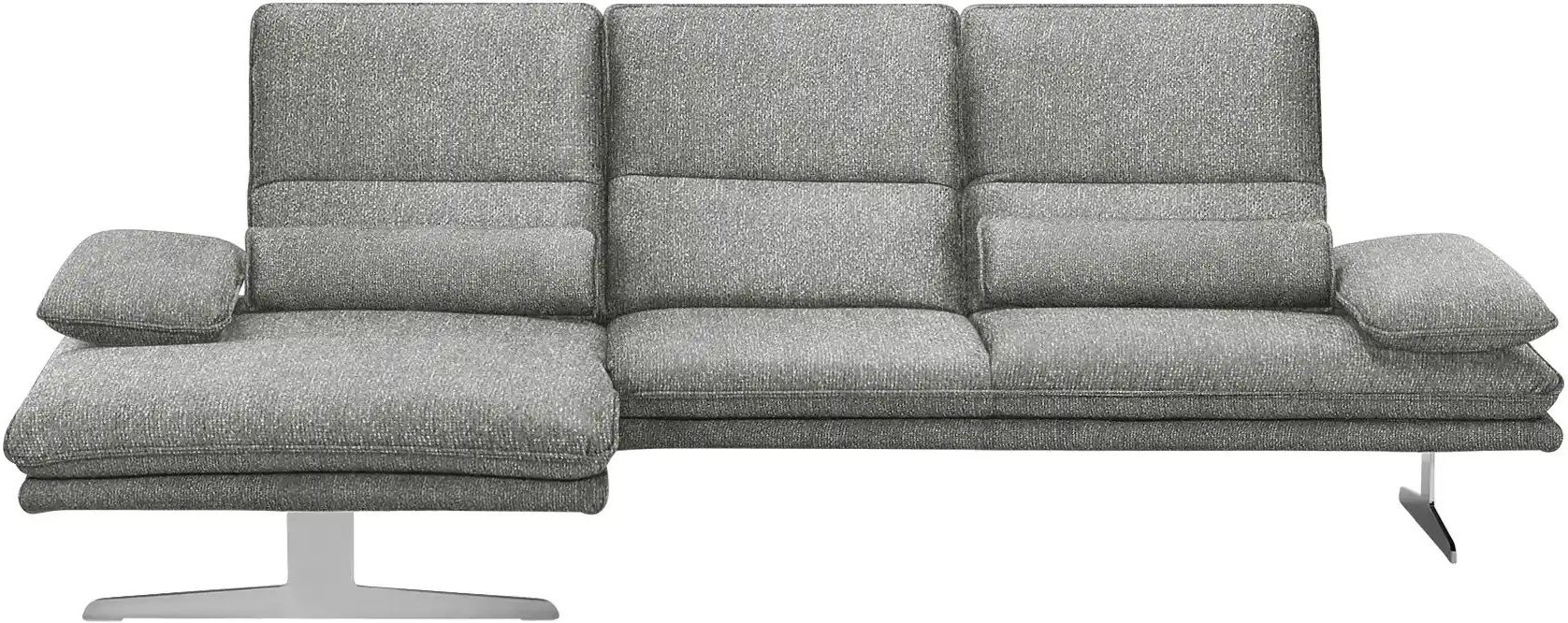 W.SCHILLIG Ecksofa 16777 Broadway ¦ grau ¦ Maße (cm): B: 291 H: 94 T: 164.0 Polstermöbel > Sofas > Ecksofas - Höffner