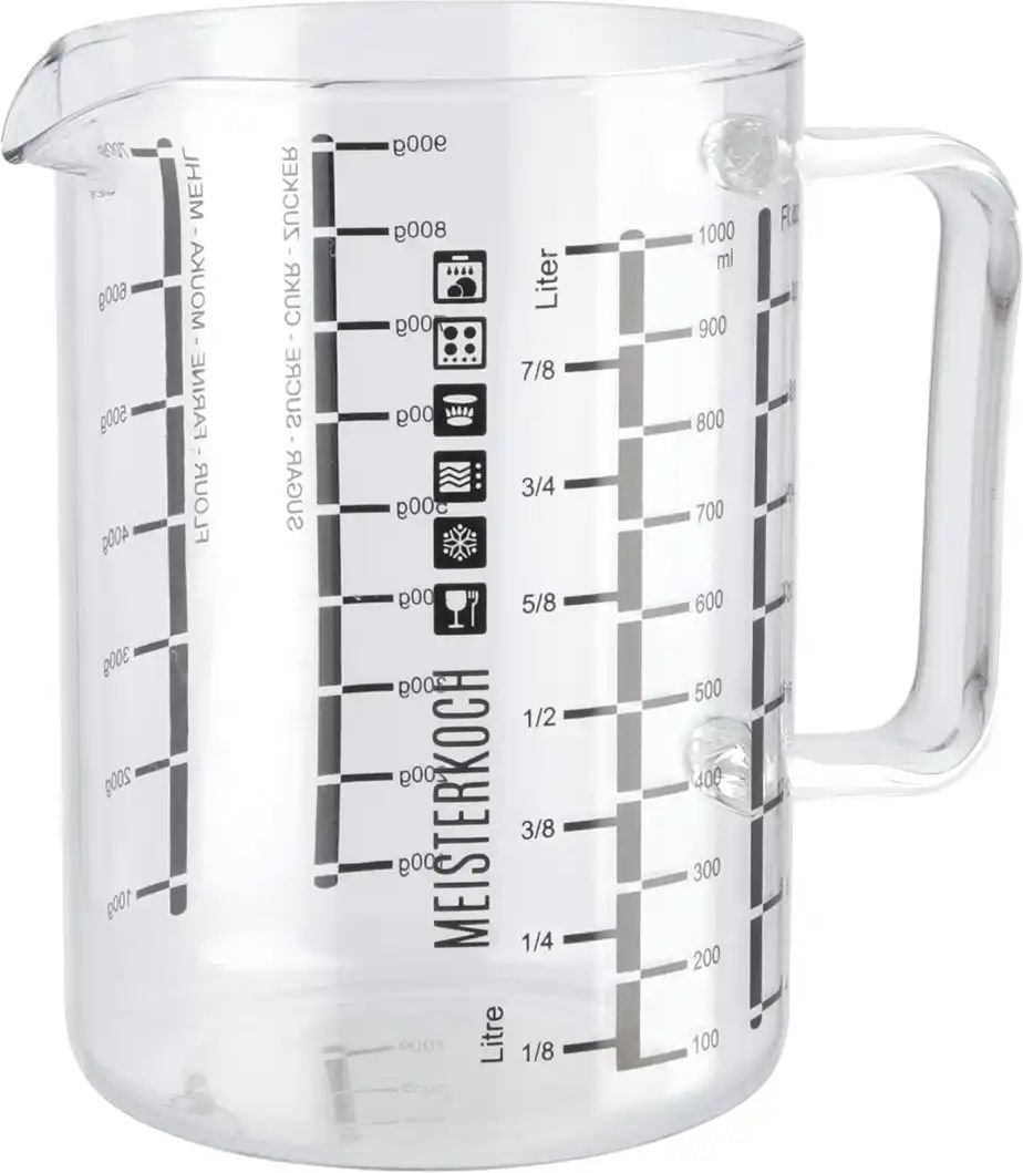 Thumbnail - Meisterkoch Messbecher 1L Optimus ¦ transparent/klar ¦ Glas ¦ Maße (cm): H: 15 Ø: 10.6 Küchenzubehör & Helfer > Messbe...
