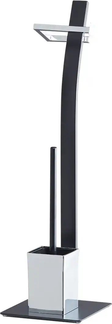 KHG Stand WC Garnitur eckig ¦ weiß ¦ Edelstahl ¦ Maße (cm): H: 70 Badzubehör - Höffner