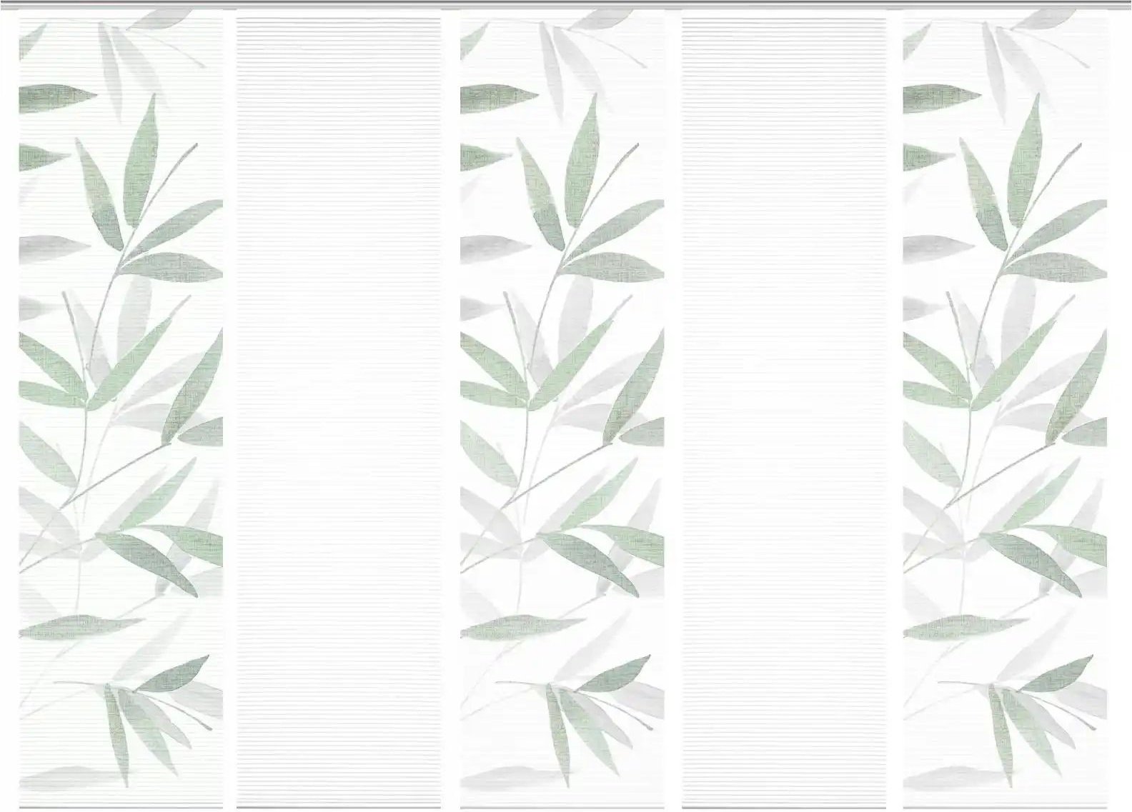 HOME in green Schiebevorhang ¦ grün ¦ Synthetik ¦ Maße (cm): B: 60 H: 245 Gardinen & Rollos > Gardinen & Vorhänge > Sc...