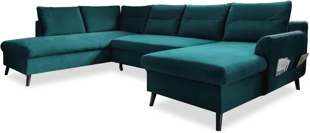 Miuform Wohnlandschaft mit Schlaffunktion Stylish Stan ¦ türkis/petrol ¦ Maße (cm): B: 300 H: 90 Polstermöbel > Sofas > ...