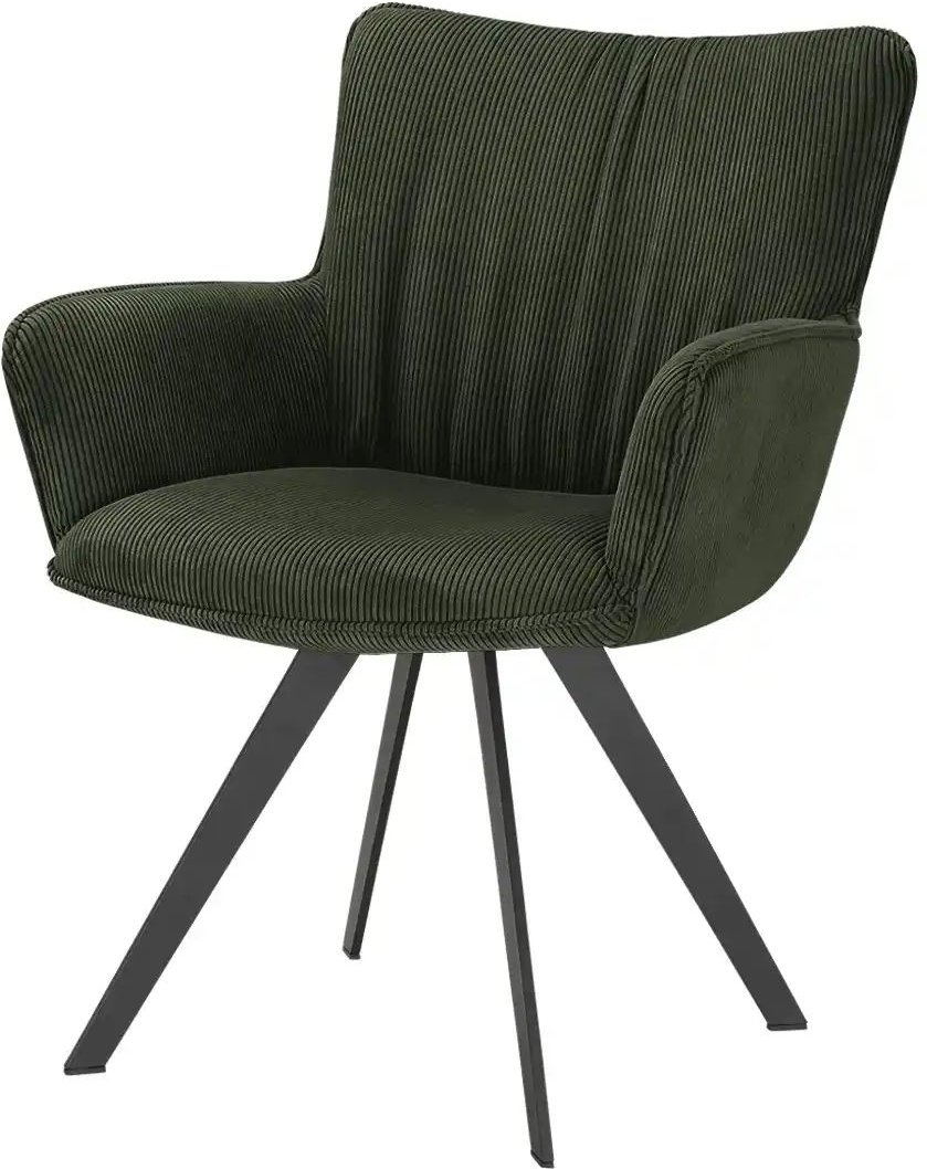 Wohnwert Armlehnstuhl Stella ¦ grün ¦ Maße (cm): B: 61 H: 87 T: 62.0 Stühle > Esszimmerstühle > Esszimmerstühle mit Arm...