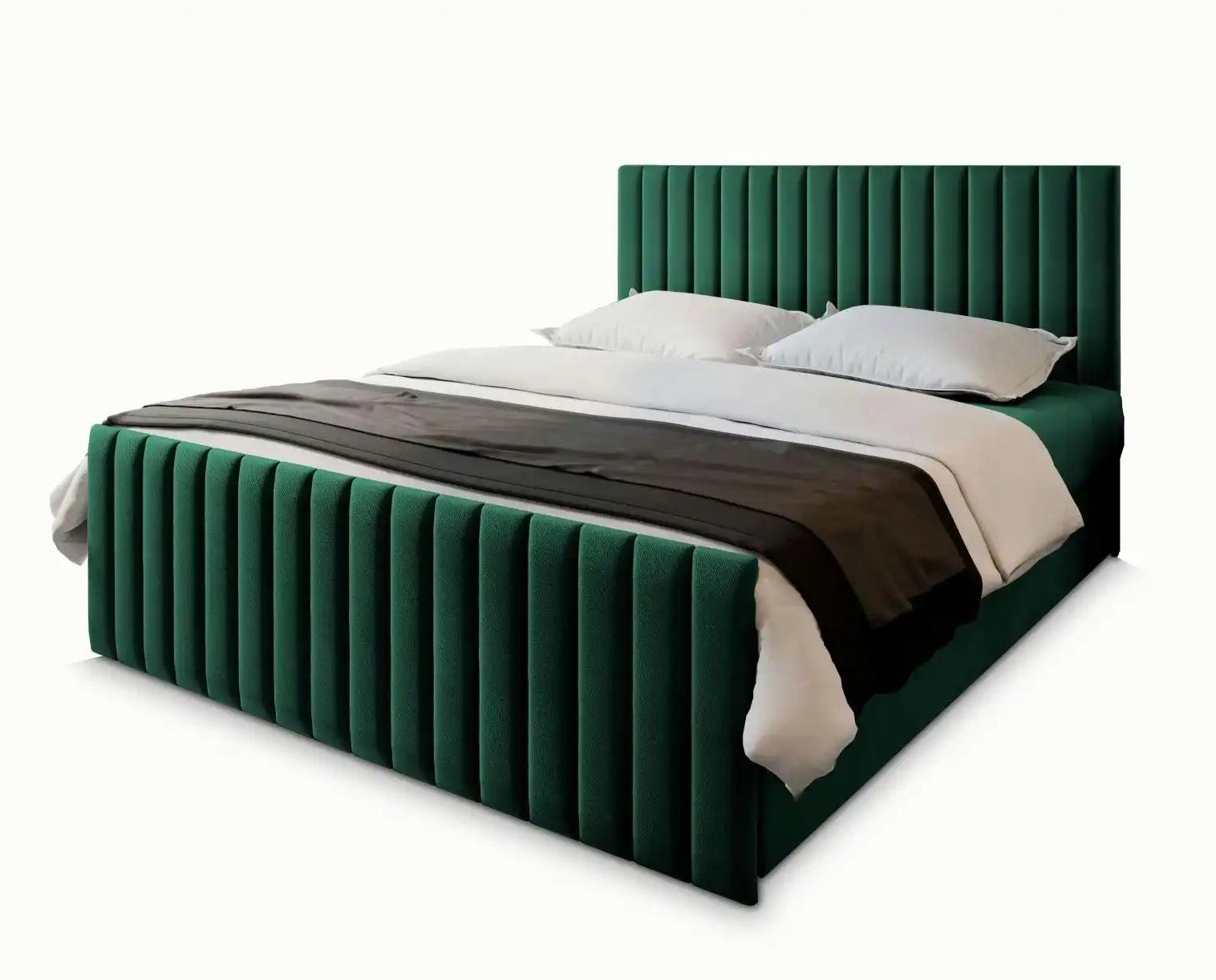 MASSENO Boxbett mit Bettkasten Arion ¦ grün ¦ Maße (cm): B: 160 H: 98 Betten > Polsterbetten - Höffner