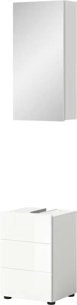 Badkombination Vechtesee ¦ weiß ¦ Maße (cm): B: 38 H: 190 T: 34.0 Schränke > Badschränke > Komplett-Badkombinationen - ...