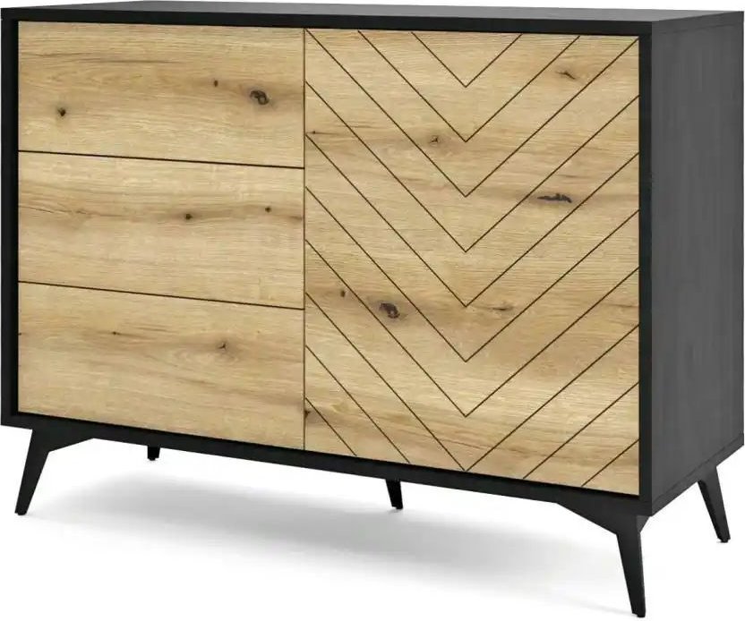 Sideboard Diamond ¦ schwarz ¦ Maße (cm): B: 104 H: 77 Kommoden & Sideboards > Sideboards - Höffner