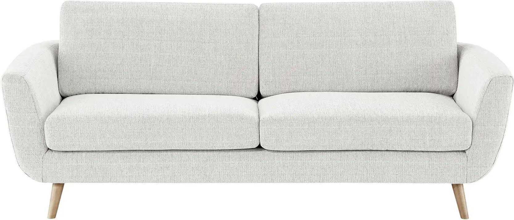 Thumbnail - SOHO Sofa weiß - Webstoff Smilla ¦ weiß ¦ Maße (cm): B: 217 H: 85 T: 93.0 Polstermöbel > Sofas > 3-Sitzer - Höffner