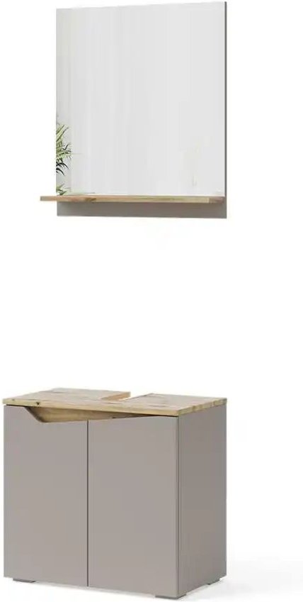 Badkombination ¦ grau ¦ Maße (cm): B: 60 H: 57 Schränke > Badschränke > Komplett-Badkombinationen - Höffner