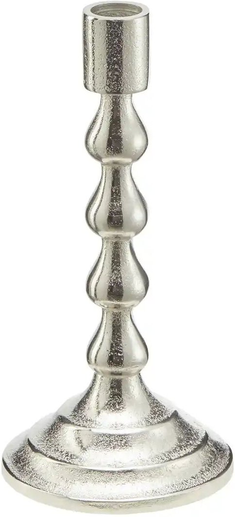 HOME STORY Kerzenhalter ¦ silber ¦ Eisen ¦ Maße (cm): H: 22 Ø: 10.5 Accessoires > Kerzen & Kerzenständer > Kerzenstän...
