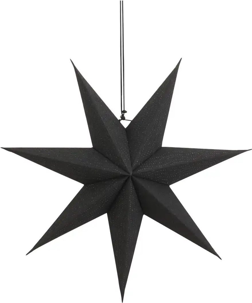 HOME STORY Papierstern ¦ schwarz ¦ Papier ¦ Maße (cm): H: 45 Weihnachten - Höffner