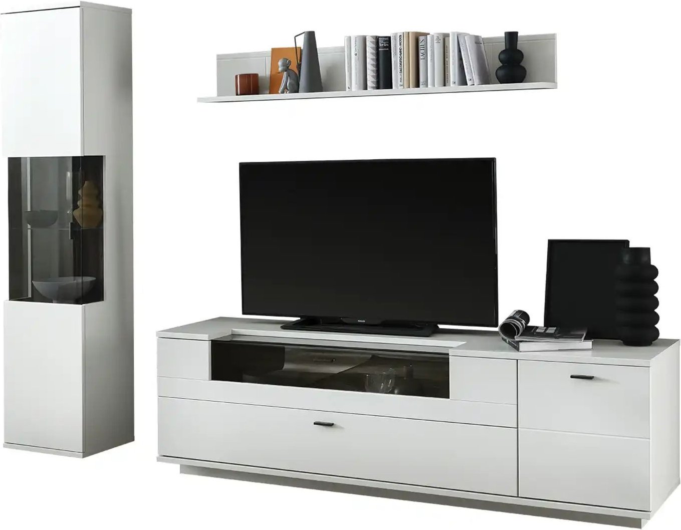 Thumbnail - uno Wohnkombination Sarbonne ¦ grau ¦ Maße (cm): B: 240 H: 199 T: 50.0 Kommoden & Sideboards > Wohnwände - Höffner