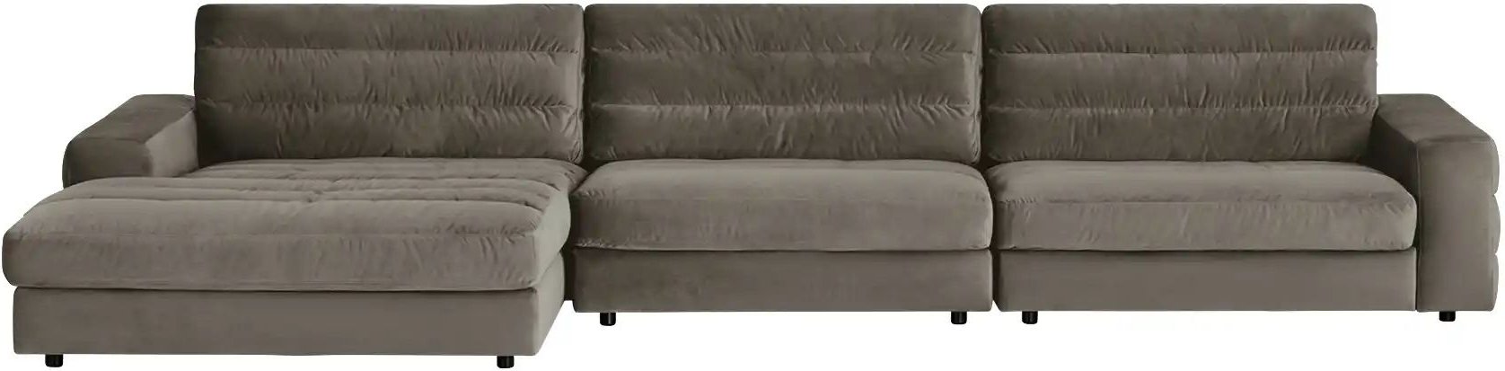 Ecksofa Samt Scarlatti ¦ grau ¦ Maße (cm): B: 416 H: 83 T: 205.0 Polstermöbel > Sofas > Ecksofas - Höffner