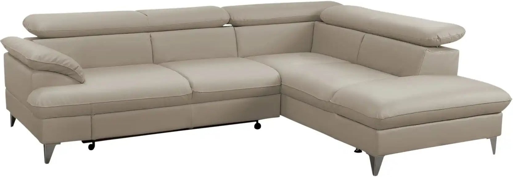 uno Ecksofa aus Kunstleder David ¦ beige ¦ Maße (cm): B: 256 H: 74 T: 208.0 Polstermöbel > Sofas > Ecksofas - Höffner