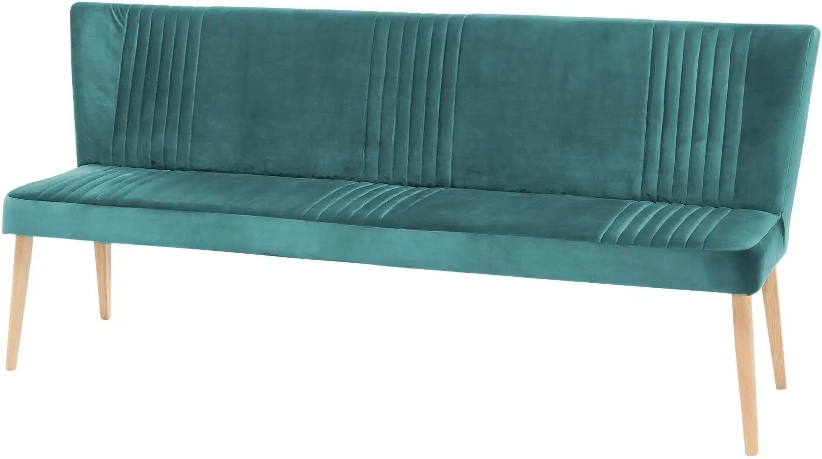 Woodford Polsterbank mit Rückenlehne Iwana ¦ türkis/petrol ¦ Maße (cm): B: 205 H: 92 T: 62.0 Bänke > Einzelbänke - Höff...