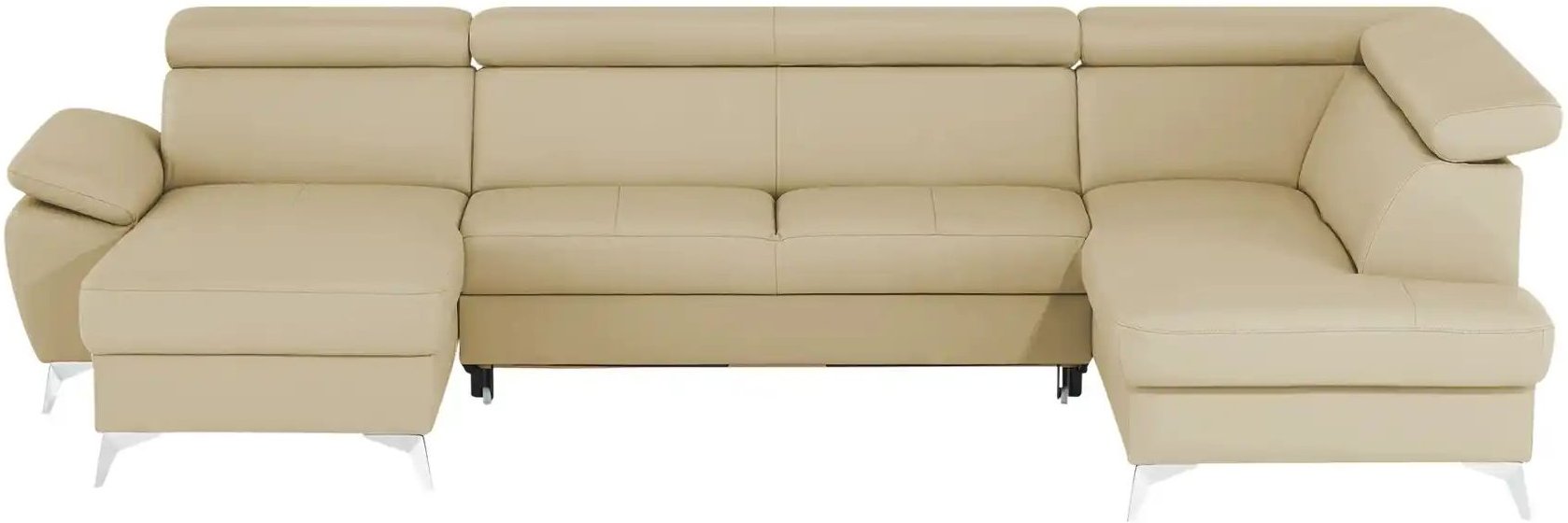uno Wohnlandschaft mit verstellbarem Kopfteil Apollo ¦ beige ¦ Maße (cm): B: 338 H: 96 T: 210.0 Polstermöbel > Sofas > W...