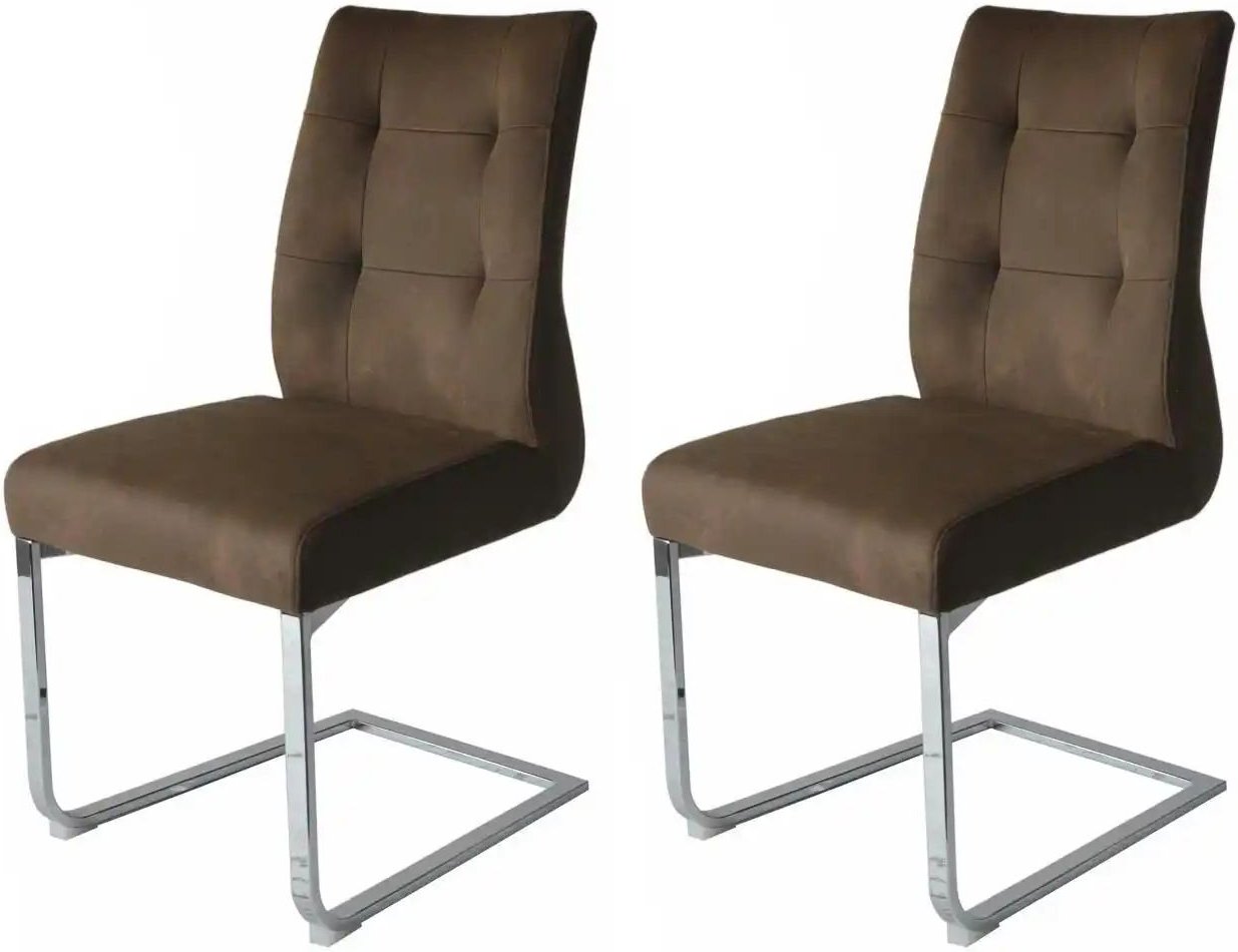 by Living Freischwinger 2er-Set Marlen ¦ braun ¦ Maße (cm): B: 47 H: 96 Stühle > Schwingstühle - Höffner