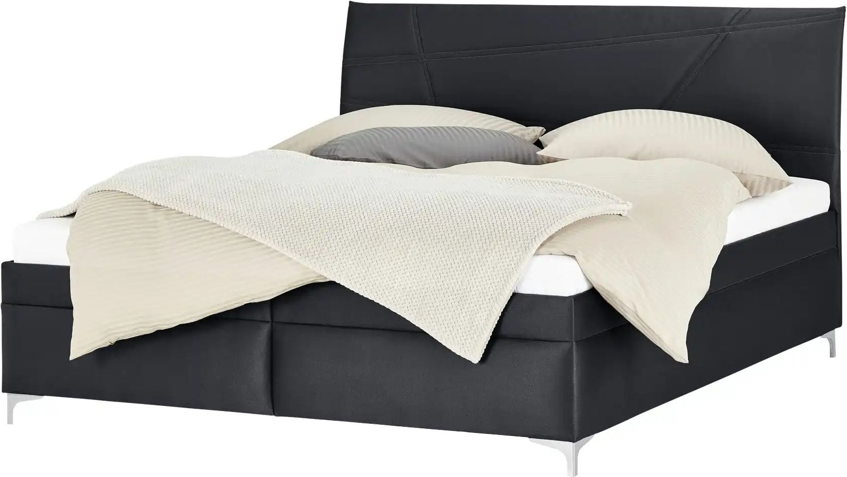 Polsterbett mit Matratze und Stauraum Lerryn ¦ schwarz ¦ Maße (cm): B: 166 H: 110 Betten > Komfortbetten - Höffner