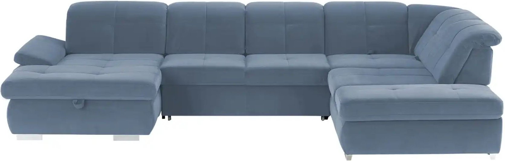 Lounge Collection Wohnlandschaft Mikrofaser Affair ¦ blau ¦ Maße (cm): B: 371 H: 100 T: 260.0 Polstermöbel > Sofas > Sc...