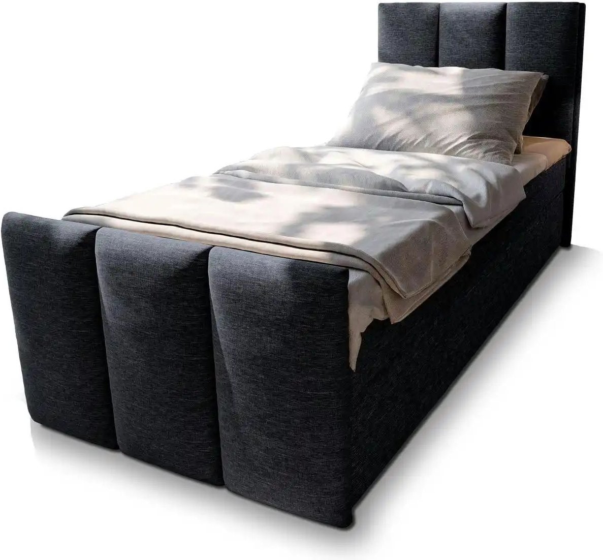 MASSENO Boxbett mit Bettkasten Lago ¦ schwarz ¦ Maße (cm): B: 80 H: 98 Betten > Polsterbetten - Höffner