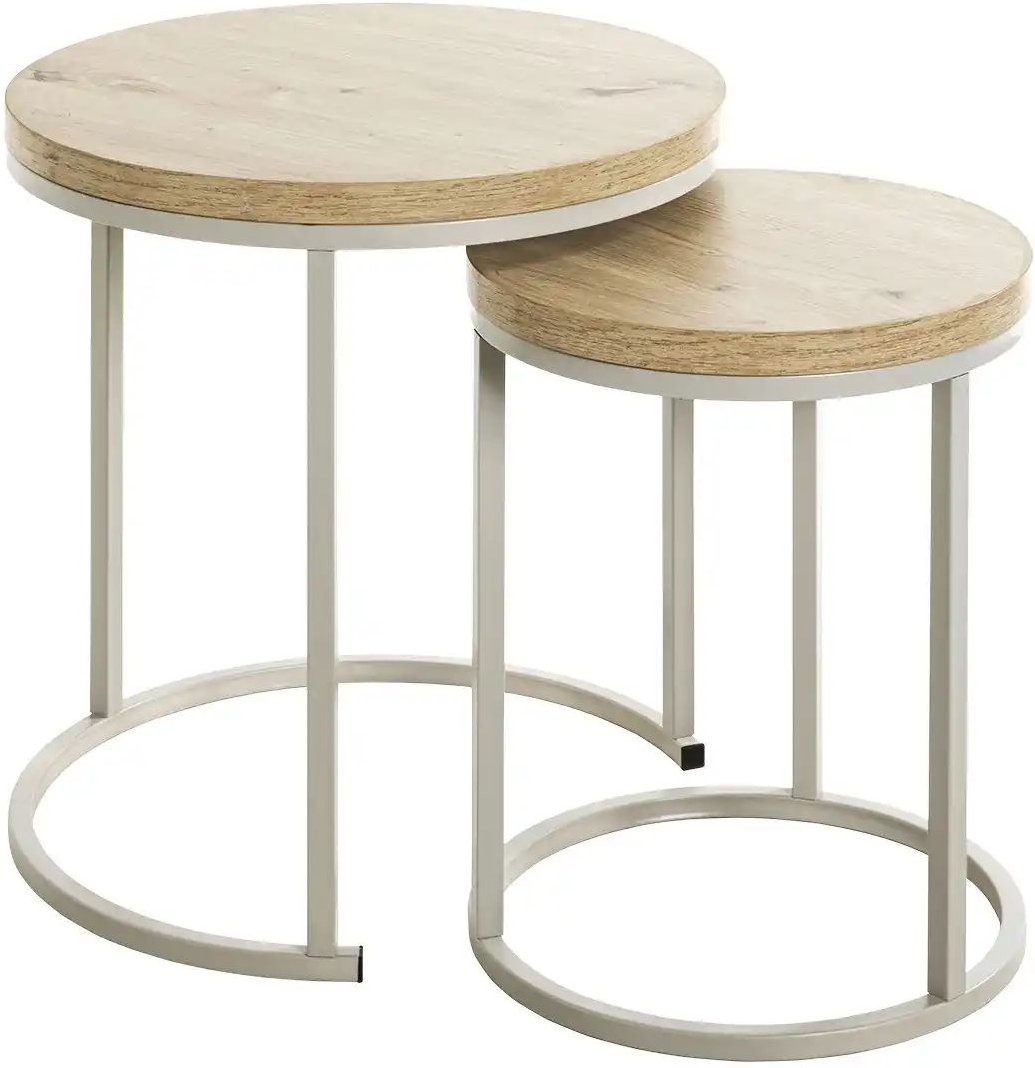 Thumbnail - Beistelltisch 2er Set Haiger ¦ holzfarben ¦ Maße (cm): H: 49 Ø: 45 Tische > Beistelltische > Beistelltische ohne Rolle...