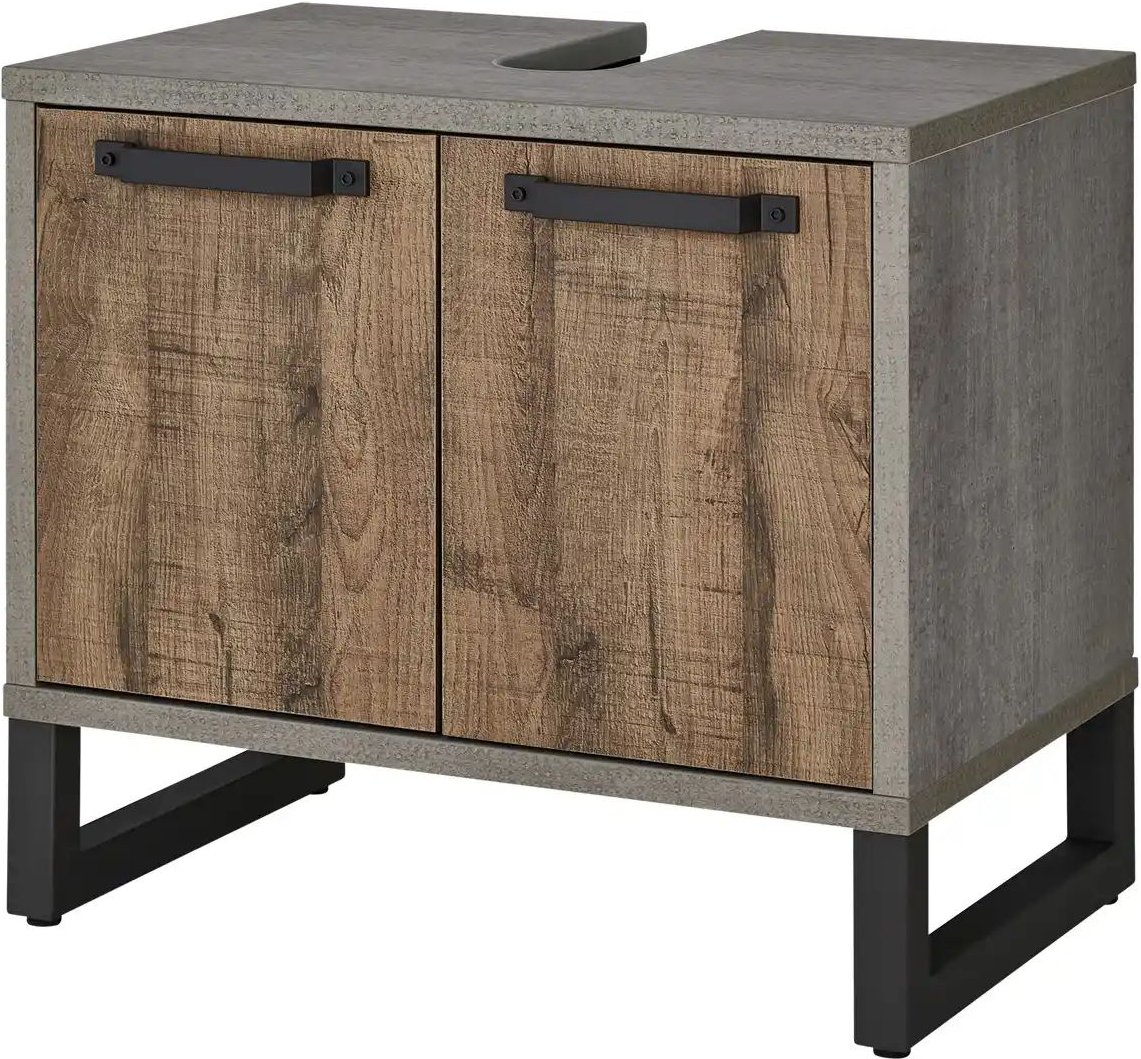 Waschbeckenunterschrank Luganer See ¦ holzfarben ¦ Maße (cm): B: 70 H: 63 T: 45.0 Schränke > Badschränke > Waschbecken-...