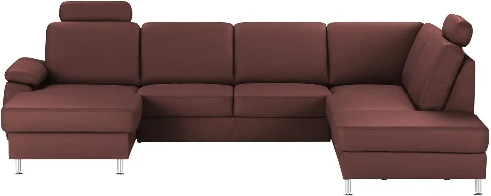 meinSofa Wohnlandschaft mit Sitz- und Rückenbezug aus Leder Kathi ¦ rot ¦ Maße (cm): B: 314 H: 86 T: 235.0 Polstermöbel ...