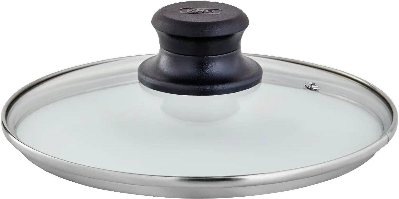 KHG Glasdeckel ¦ transparent/klar ¦ Edelstahl,Kunststoff,Glas Ø: 20 Töpfe & Pfannen & Zubehör > Spritzschutz und Decke...