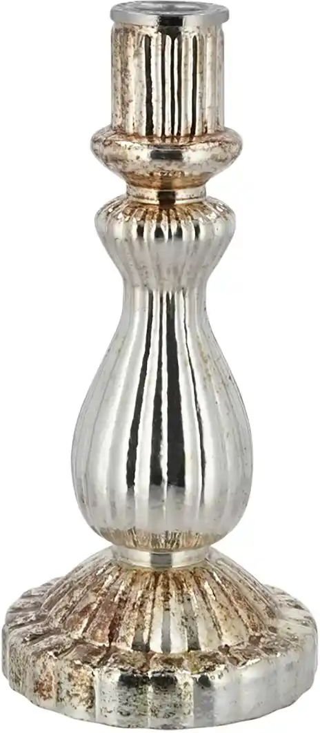 Kerzenhalter ¦ gold ¦ Metall,Glas ¦ Maße (cm): H: 22 Ø: 10 Accessoires > Kerzen & Kerzenständer > Kerzenständer - Höf...