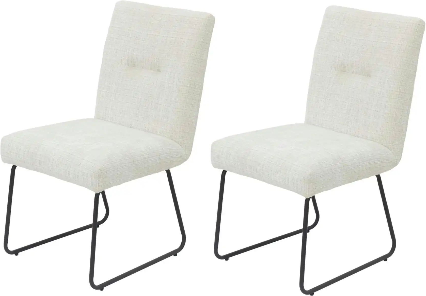 Polsterstuhl 2er-Set ¦ creme ¦ Maße (cm): B: 50 H: 89 Stühle > Polsterstühle - Höffner