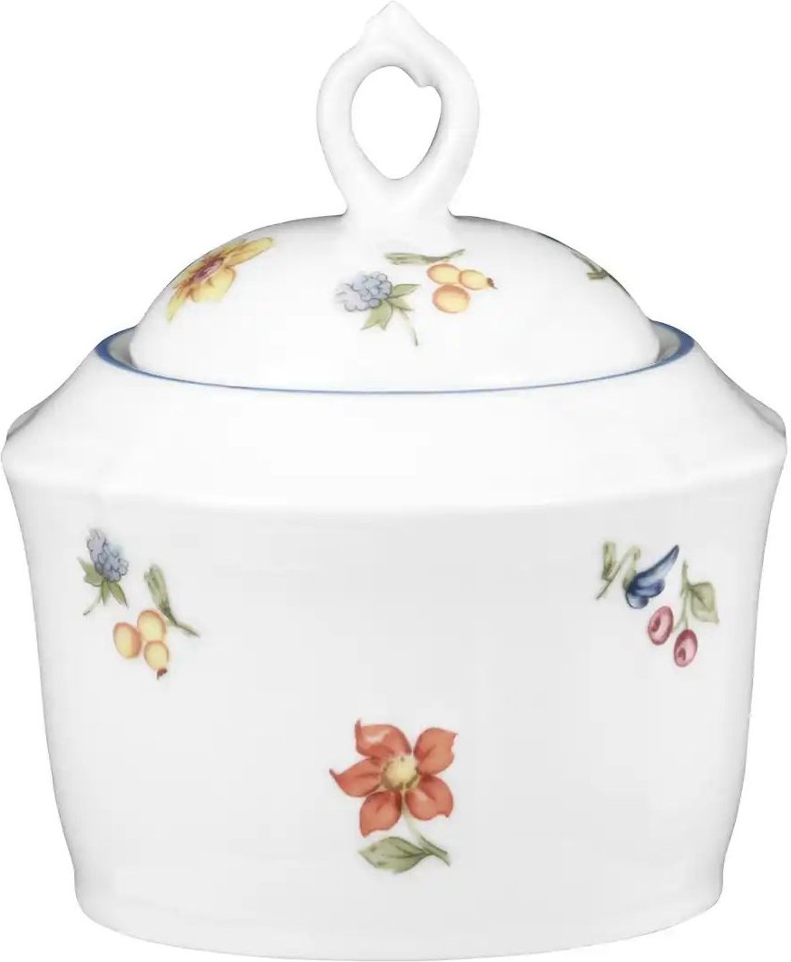 Seltmann Weiden Zuckerdose Sonate ¦ mehrfarbig ¦ Porzellan ¦ Maße (cm): H: 10,5 Ø: 9.1 Geschirr > Einzelgeschirrteile ...