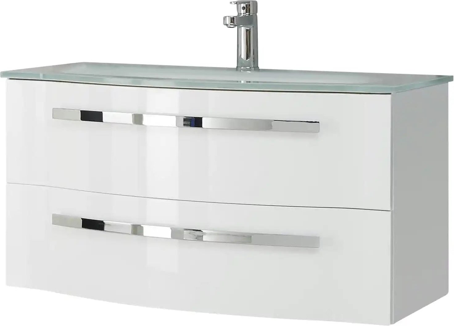 Thumbnail - calmoquick Waschtischkombination Verler See ¦ weiß ¦ Maße (cm): B: 92 H: 49,7 T: 49.1 Schränke > Badschränke > Komplett...