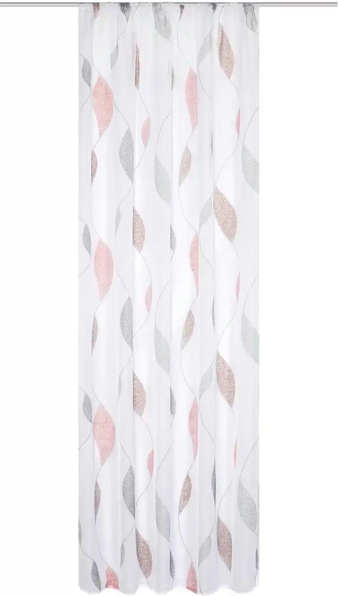 HOME Wohnideen Kräuselbandschal ¦ rot ¦ Maße (cm): B: 140 H: 225 Gardinen & Rollos > Gardinen & Vorhänge > Schiebegard...