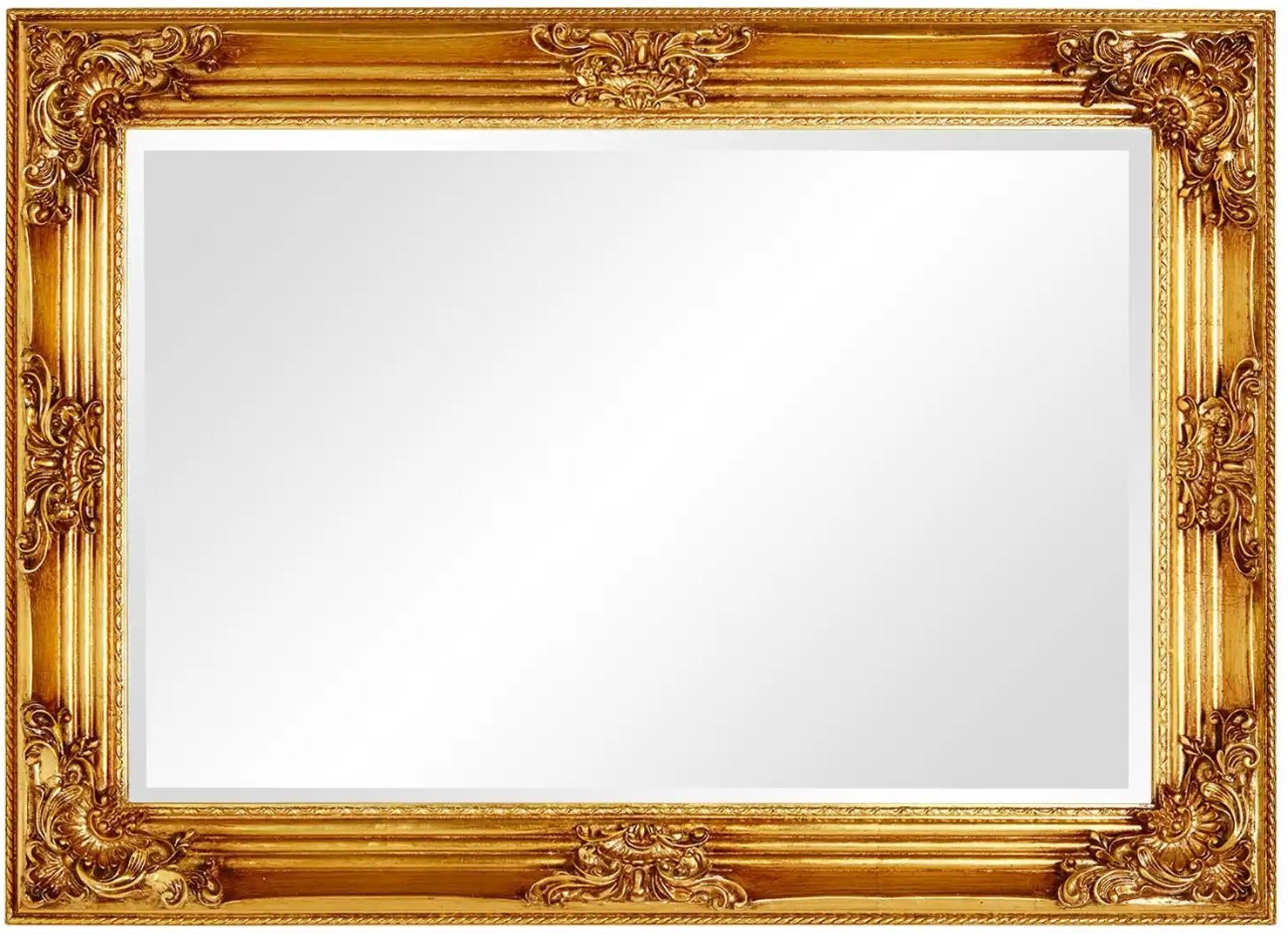 Rahmenspiegel Vello ¦ gold ¦ Massivholz,Holzwerkstoff,Polyresin (Kunstharz) ¦ Maße (cm): B: 77 H: 107 T: 6.0 Garderoben...