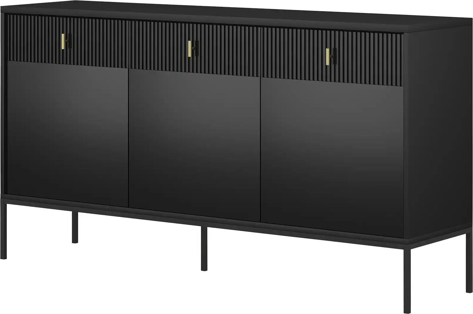 Sideboard Maglione ¦ schwarz ¦ Maße (cm): B: 154 H: 83 T: 39.0 Kommoden & Sideboards > Sideboards - Höffner