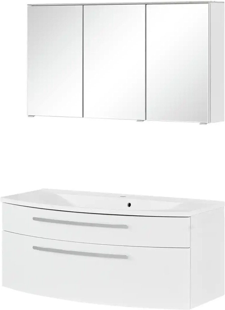 Badezimmerkombination Spieksee ¦ weiß ¦ Maße (cm): B: 120 Schränke > Badschränke > Komplett-Badkombinationen - Höffner
