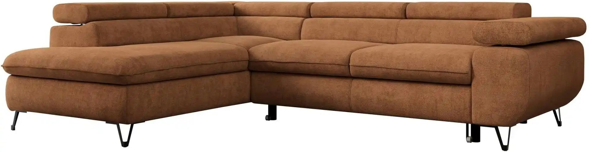 Ecksofa mit Schlaffunktion Peter ¦ orange ¦ Maße (cm): B: 273 H: 76 Polstermöbel > Sofas > Ecksofas - Höffner
