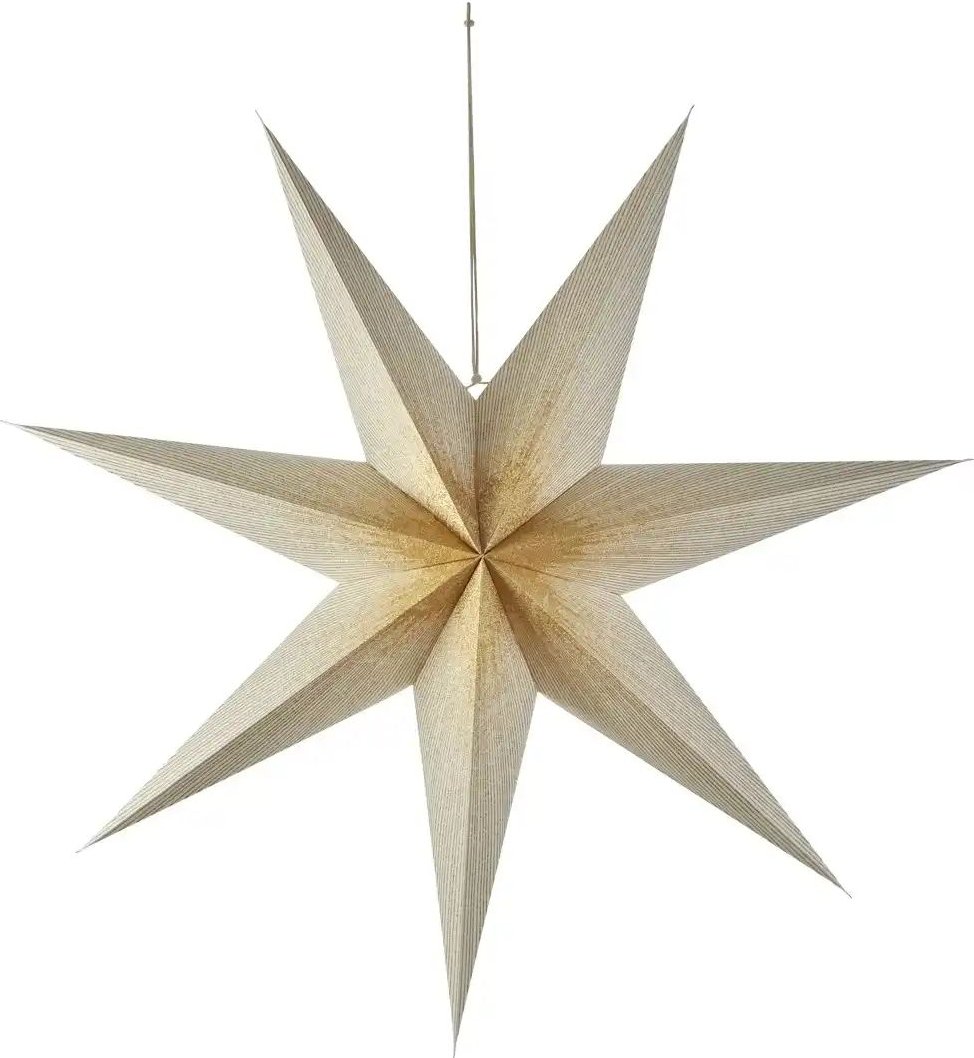 HOME STORY Weihnachtsstern Hänger   ¦ gold ¦ Papier,Baumwolle ¦ Maße (cm): H: 22  Ø: 75 Weihnachten - Höffner