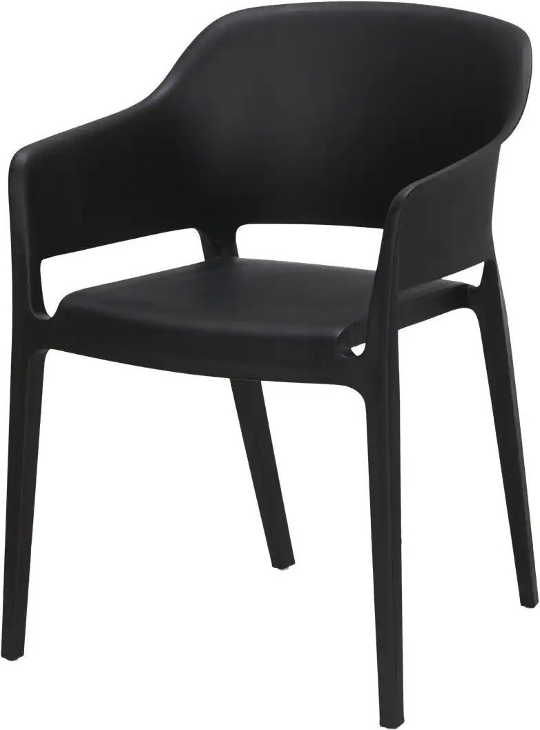 Stapelstuhl Lacona ¦ schwarz ¦ Maße (cm): B: 55 H: 77,5 T: 54.5 Garten > Gartenmöbel > Gartenstühle - Höffner