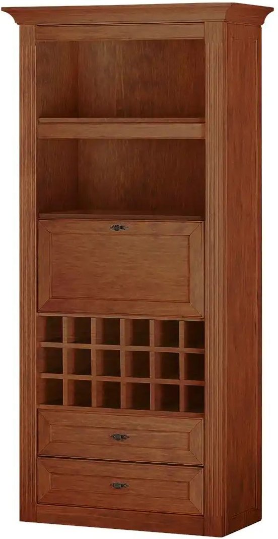 maison bleue Barschrank mit Weinregal Petit Chalet ¦ braun ¦ Maße (cm): B: 92 H: 191 T: 44.0 Regale > Weinregale - Höffn...