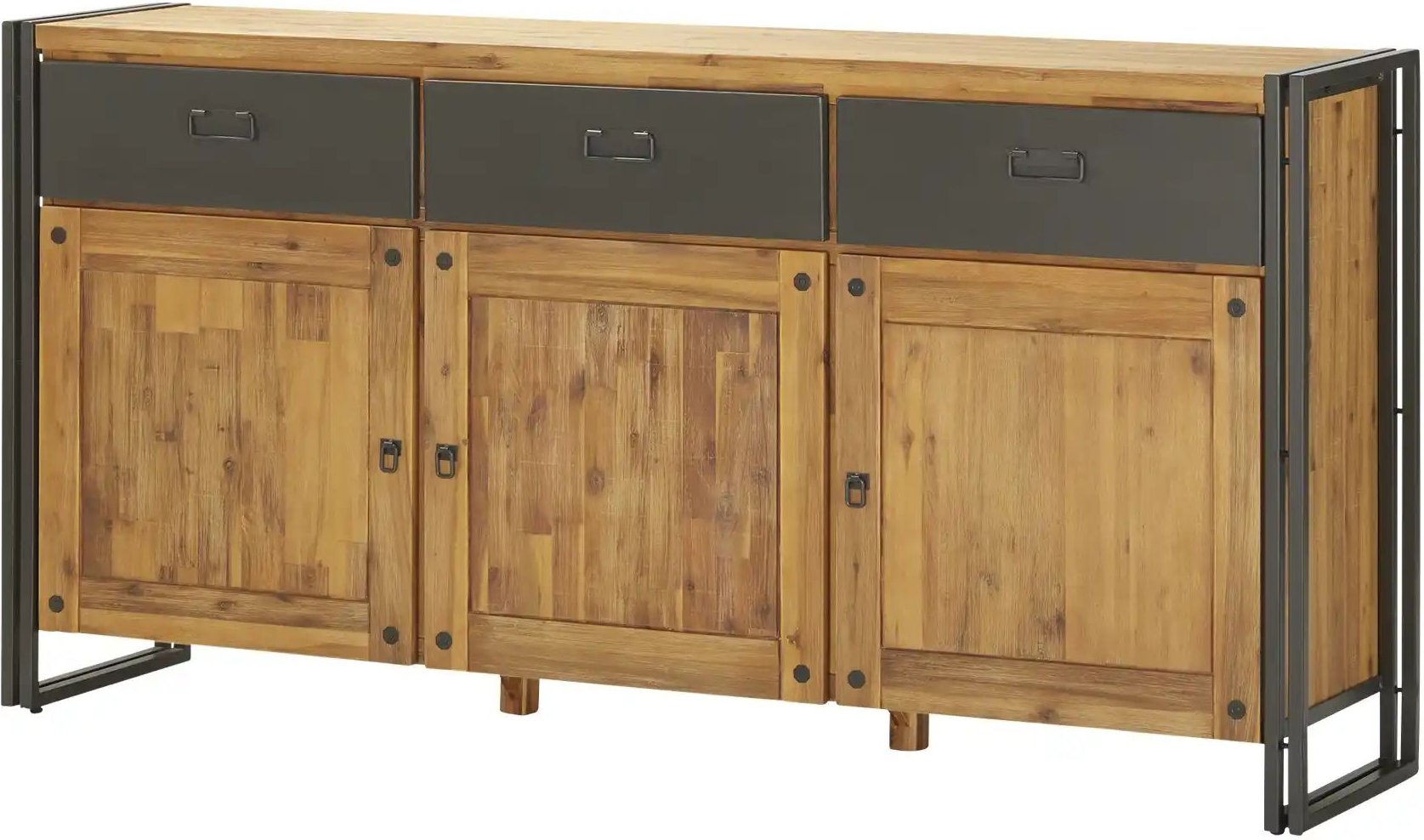 Sideboard Soft-Close-System Detroit ¦ holzfarben ¦ Maße (cm): B: 178 H: 88 T: 40.0 Kommoden & Sideboards > Sideboards - ...