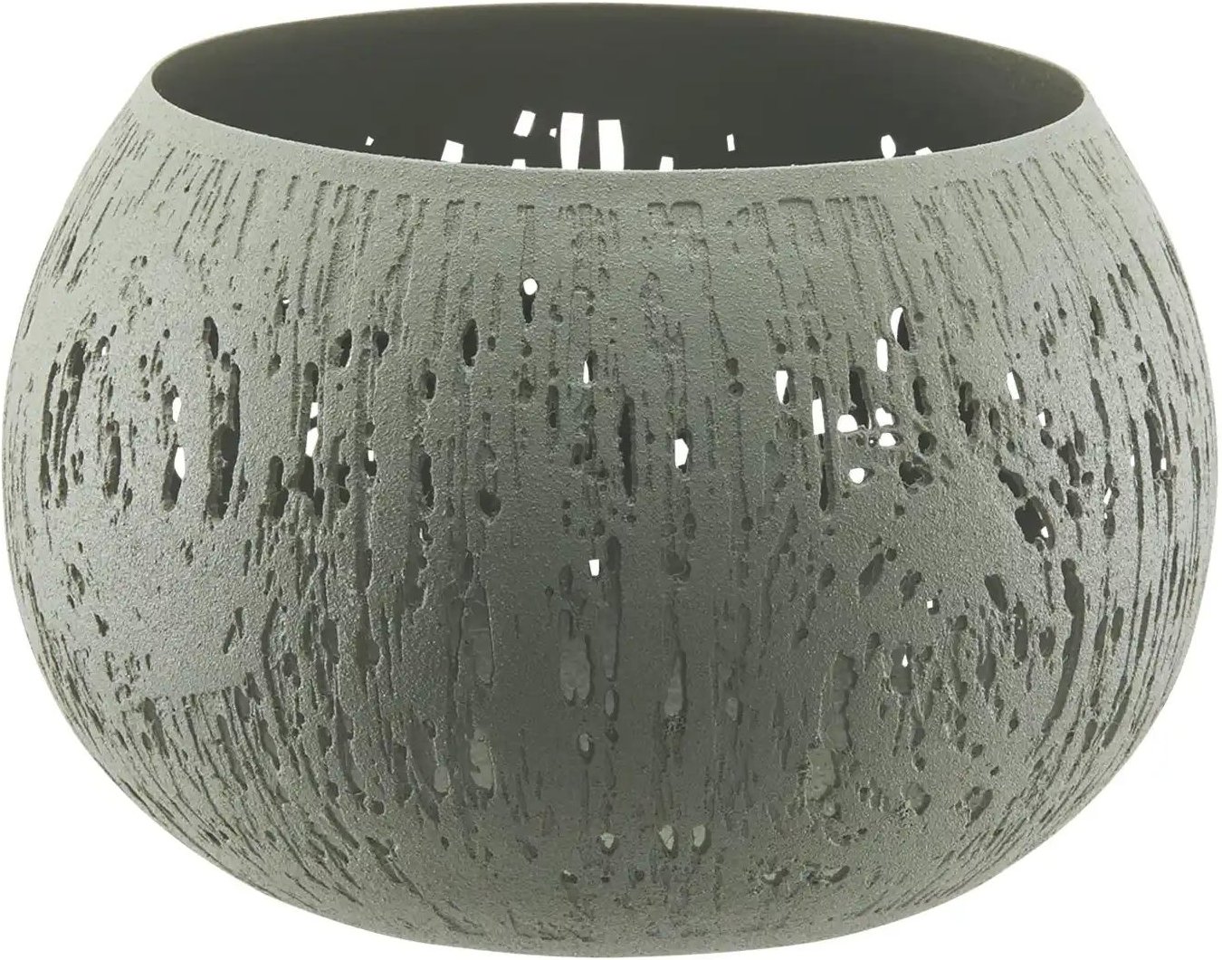 HOME STORY Teelichthalter   ¦ grau ¦ Eisen ¦ Maße (cm): H: 7  Ø: 10 Accessoires > Kerzen & Kerzenständer > Teelichthalte...