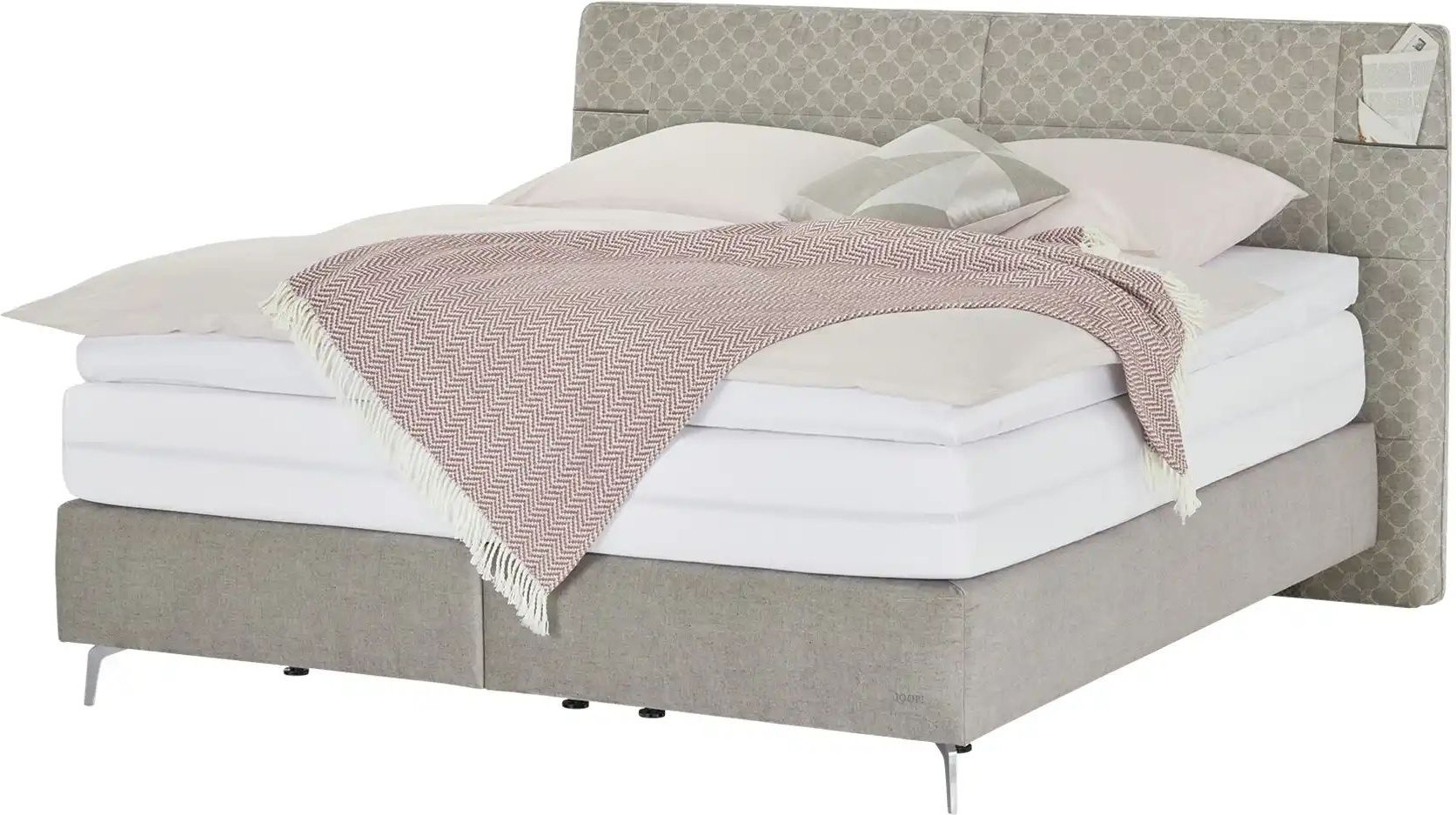 JOOP! Boxspringbett Bags ¦ grau ¦ Maße (cm): B: 222 H: 120 Betten > Boxspringbetten - Höffner