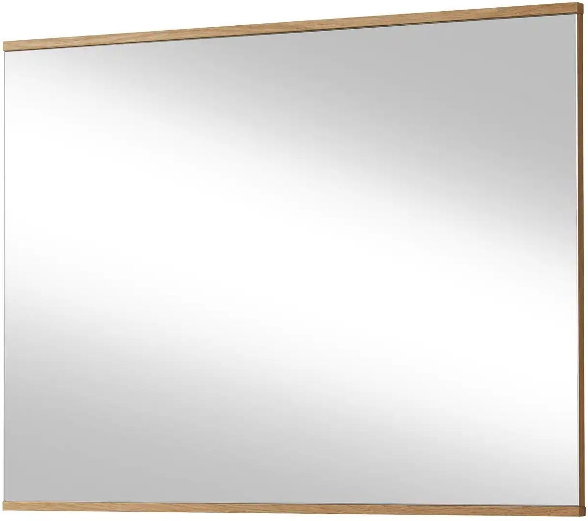 Spiegel 82 x 61 cm Longo ¦ holzfarben ¦ Glas,Aluminium,Holzwerkstoff,Massivholz ¦ Maße (cm): B: 82 H: 61 T: 2.5 Garderob...