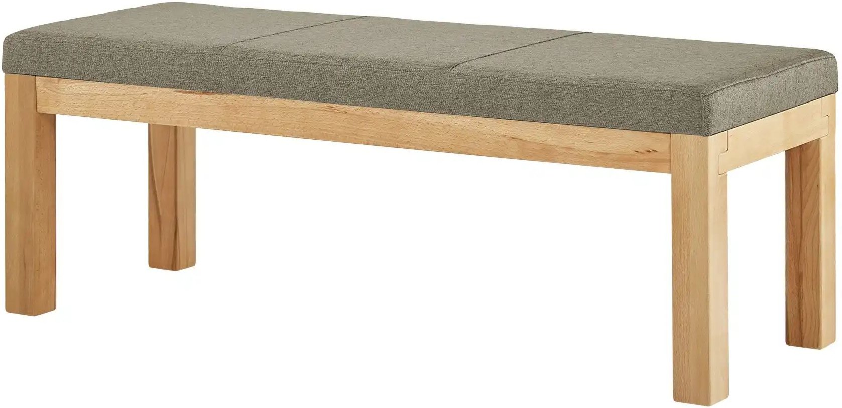 Woodford Polster-Sitzbank massiv Melia ¦ beige ¦ Maße (cm): B: 150 H: 49 T: 50.0 Bänke > Einzelbänke - Höffner