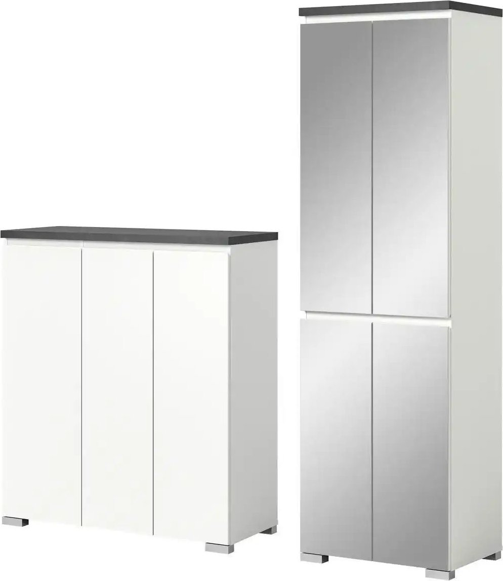 Thumbnail - uno Schuhschrank-Set ¦ weiß ¦ Maße (cm): B: 170 H: 194 Garderoben & Kleiderstangen > Garderobensysteme - Höffner