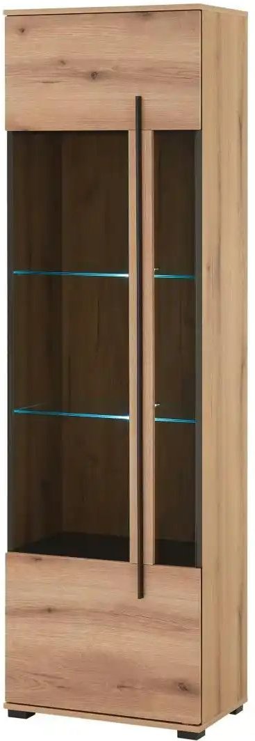 Vitrine Cantara ¦ braun ¦ Maße (cm): B: 60 H: 200 T: 37.0 Schränke > Vitrinen - Höffner