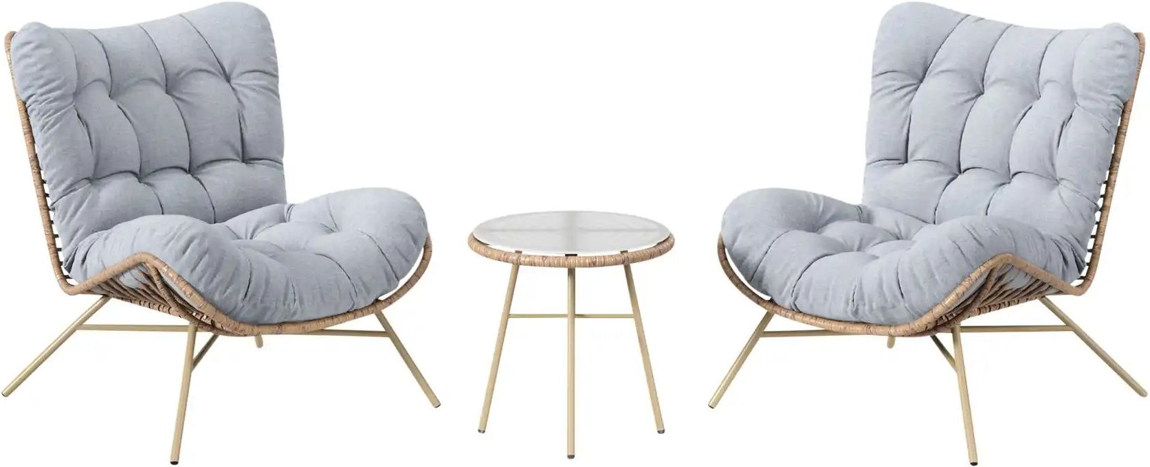 a casa mia Balkongruppe Argos ¦ holzfarben Garten > Gartenmöbel > Gartenmöbelsets - Höffner