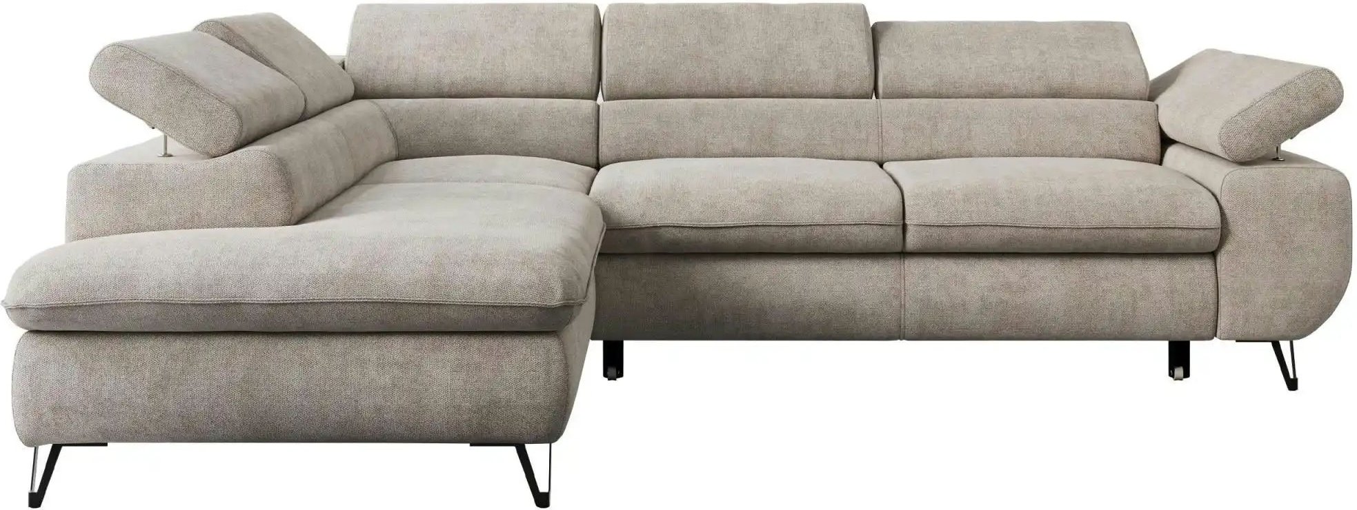 Ecksofa mit Schlaffunktion Peter ¦ beige ¦ Maße (cm): B: 273 H: 76 Polstermöbel > Sofas > Ecksofas - Höffner