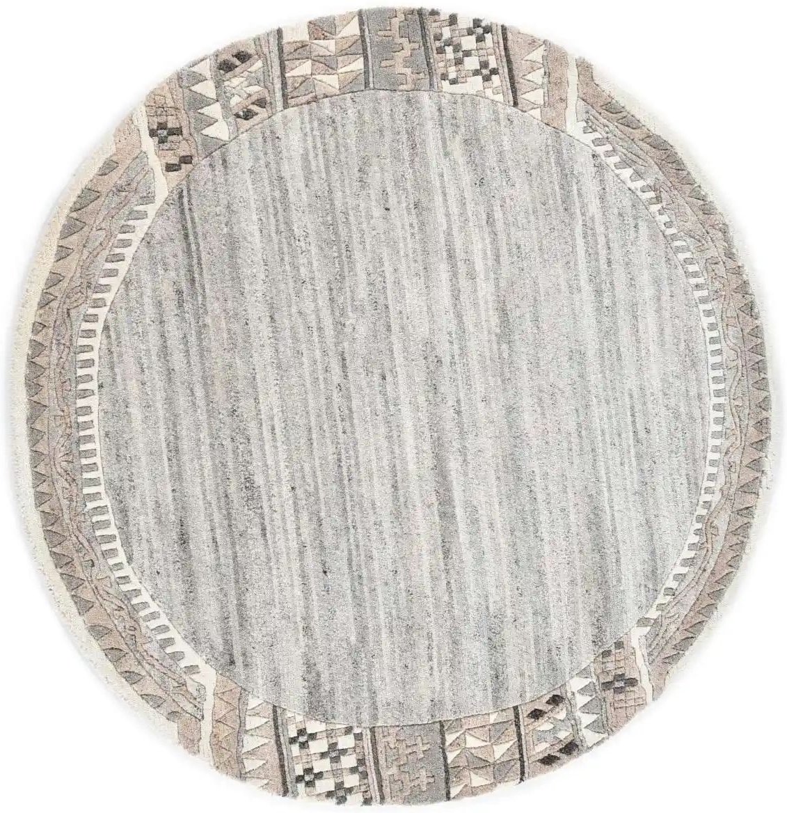 THEKO Wollteppich  Nakarta ¦ grau ¦ Wolle ¦ Maße (cm): B: 150 H: 1,2 Teppiche > Wohnteppiche - Höffner